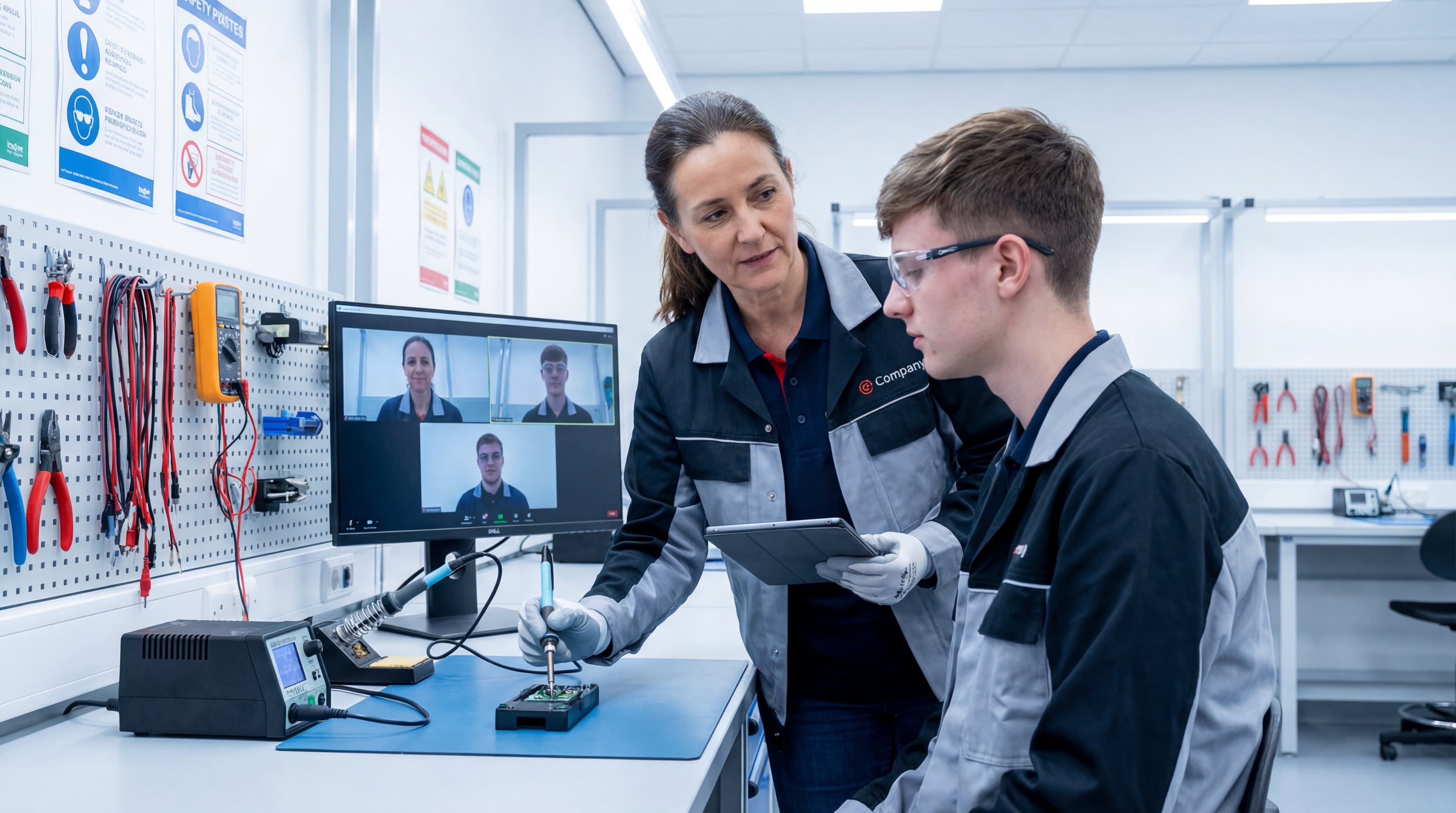 One-on-one mentoring session with a skilled mentor demonstrating techniques
